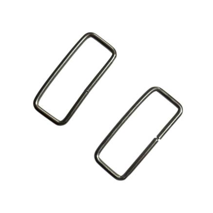 Rectangular frame 4*1,5 cm silver