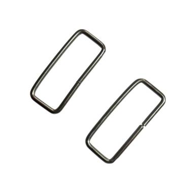 Rectangular frame 4*1,5 cm silver