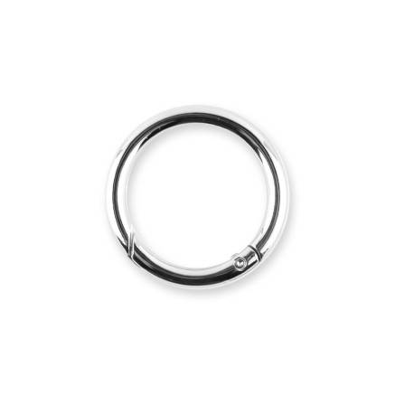 Ring-carabiner for bags silver 3.3*2.5 cm