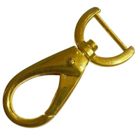 Carabiner for bags swivel gold  2 cm