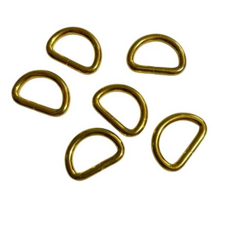 Half ring for bag metal 2*1.5 cm, gold