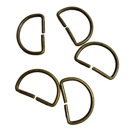 Half ring for bag metal 2.3*3 cm, bronze