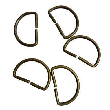 Half ring for bag metal 2.3*3 cm, bronze