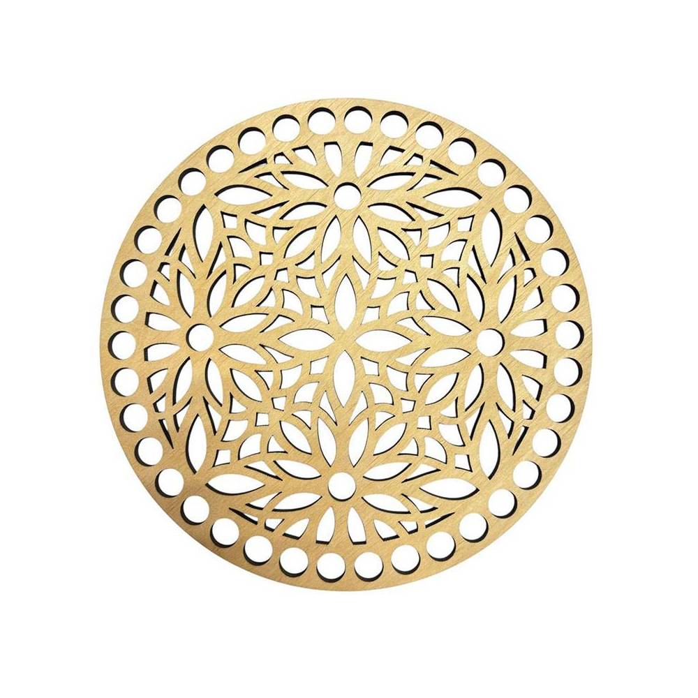 Wooden round openwork bottom, 16 cm (191/16)