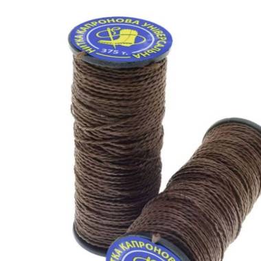 Nylon thread for shoes brown, 20 m