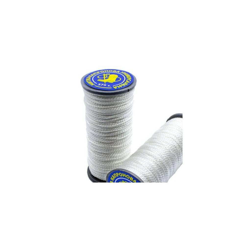 Nylon thread for shoes white, 20 m
