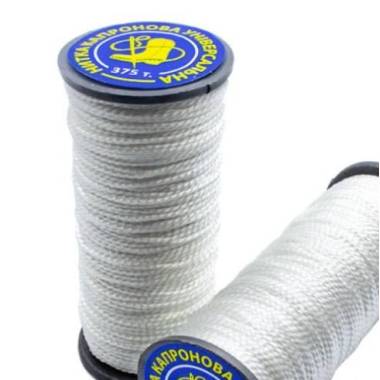 Nylon thread for shoes white, 20 m