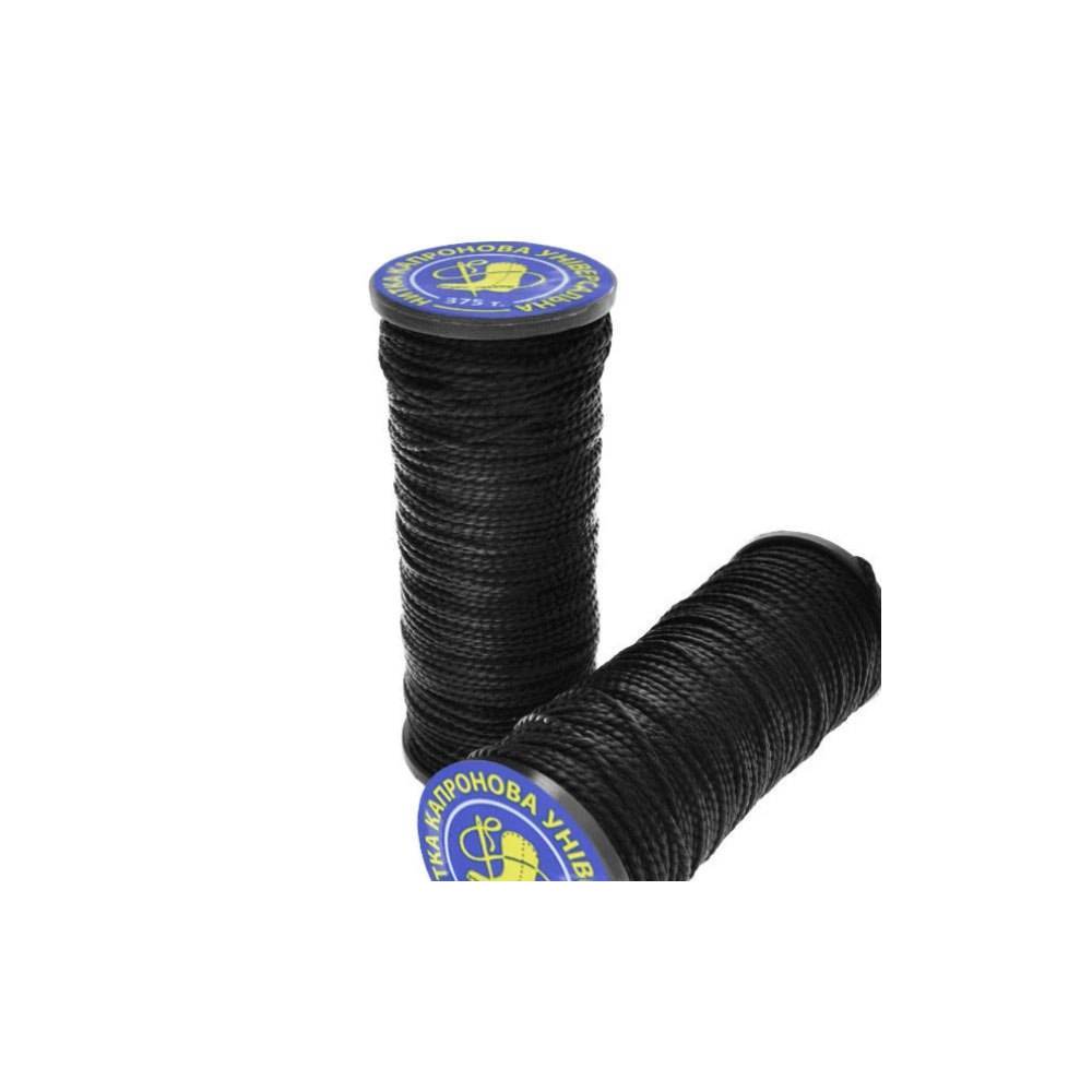 Nylon thread for shoes black, 20 m
