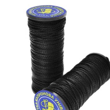 Nylon thread for shoes black, 20 m