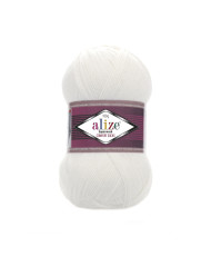 Yarn Alize Superwash Comfort white (55)