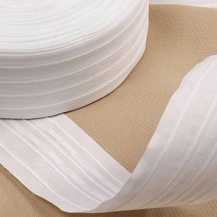 Curtain tape 6 cm, cotton, 1 meter