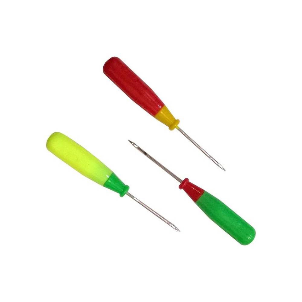 Awl with a needle eye