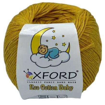 Пряжа Oxford  Eco Cotton Baby горчица