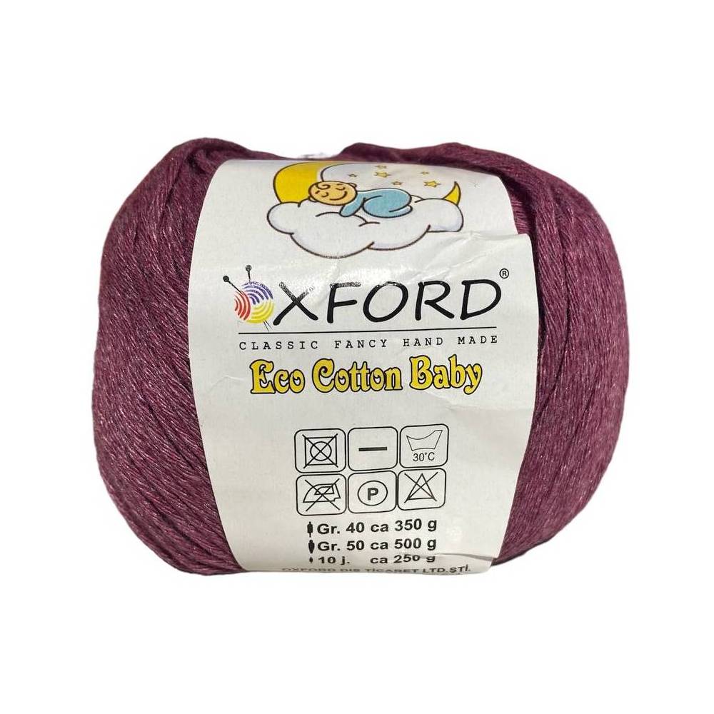 Пряжа Oxford Eco Cotton Baby сливовый Пряжа Oxford Eco Cotton Baby сливовый
