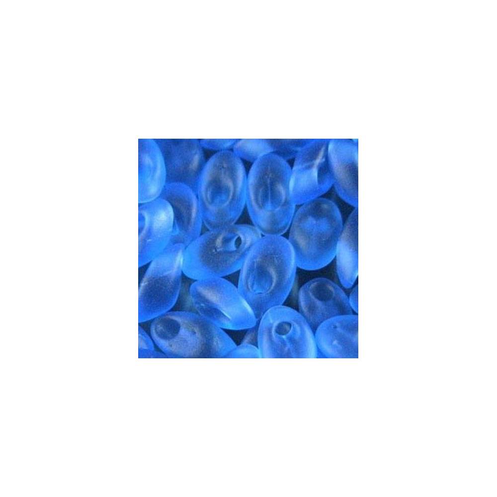 Бісер Miyuki Long Magatama (прозорий матовий, синій) 50 г (LMA-150F)