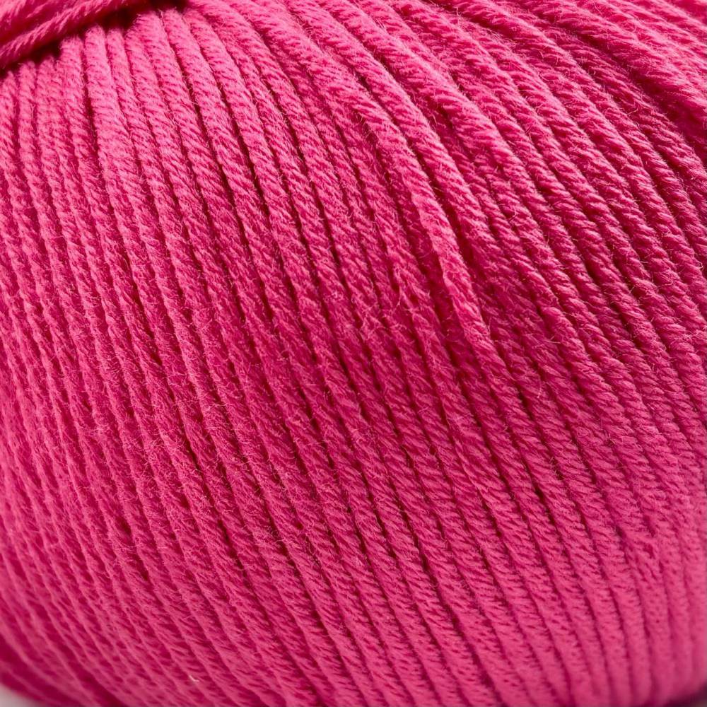 Cotton Soft yarn bright pink, Mondial (0121)