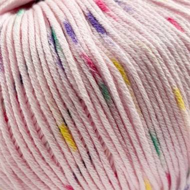 Пряжа Cotton Soft ніжно-рожевий меланж, Mondial (0290)