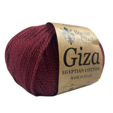 Пряжа хлопковая Giza бордо, Borgo de' Pazzi (38)
