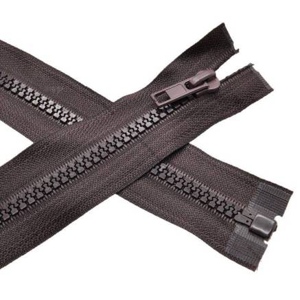 Zipper T5, 70 cm, nylon, chocolate