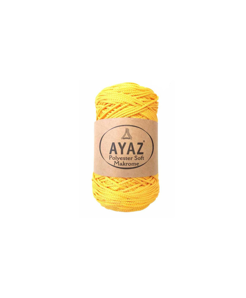 Polyester Soft Makrome AYAZ cord, yellow (1184) Polyester Soft Makrome AYAZ cord, yellow (1184)