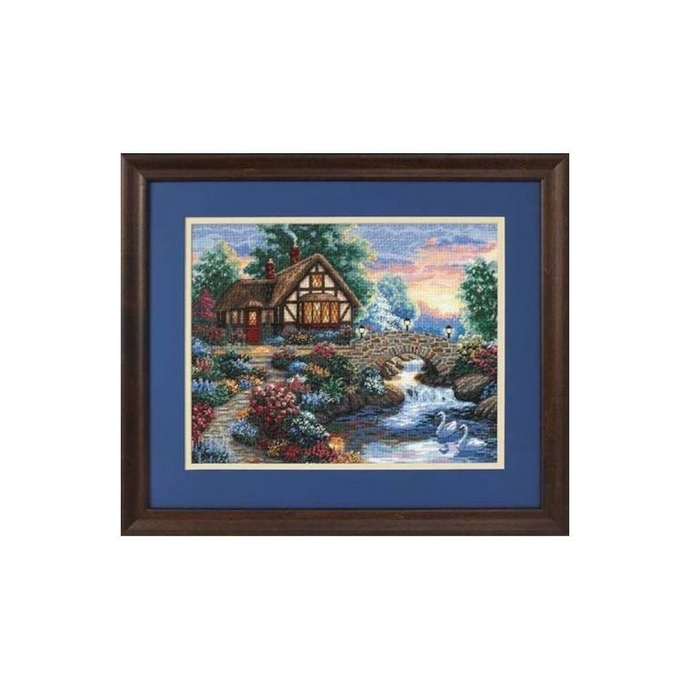 Cross Stitch Kit - Twiligh Bridge , Dimensions (35172) USA Cross Stitch Kit - Twiligh Bridge , Dimensions (35172) USA
