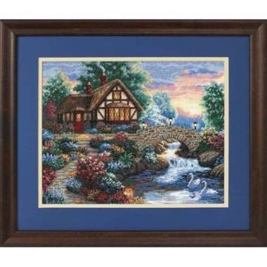 Cross Stitch Kit - Twiligh Bridge , Dimensions (35172)  USA