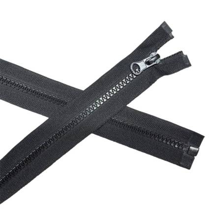 Zipper for clothes T5, 55 cm, black