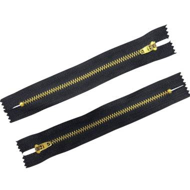 Jeans zipper T4, 18 cm, black