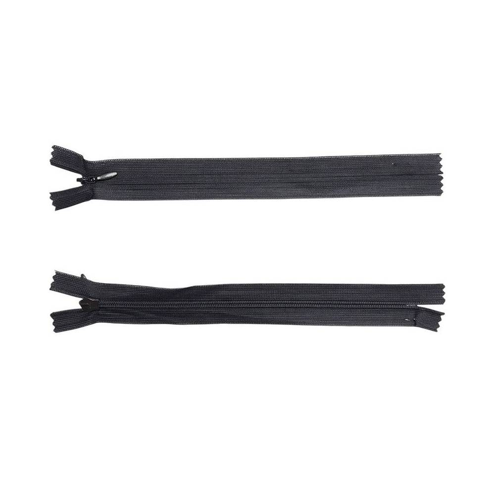 Сoncealed zipper T3, 20 cm, nylon, black Сoncealed zipper T3, 20 cm, nylon, black