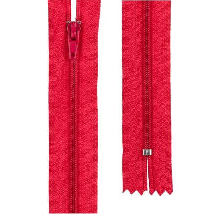Zipper T3, 20 cm, nylon, red