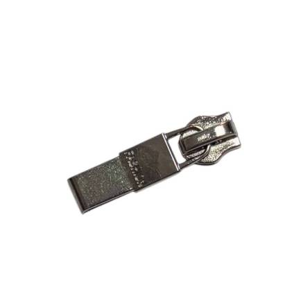 Shoe zipper puller №7 spiral dark nickel