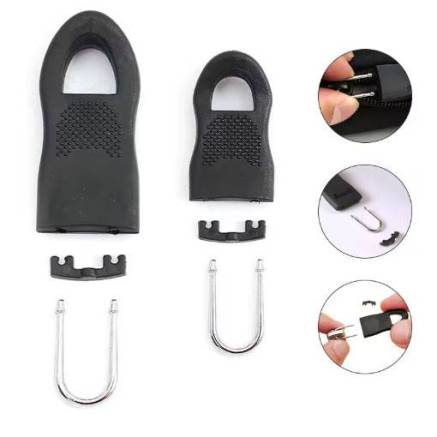 Replacement zipper puller 2.5 cm - black