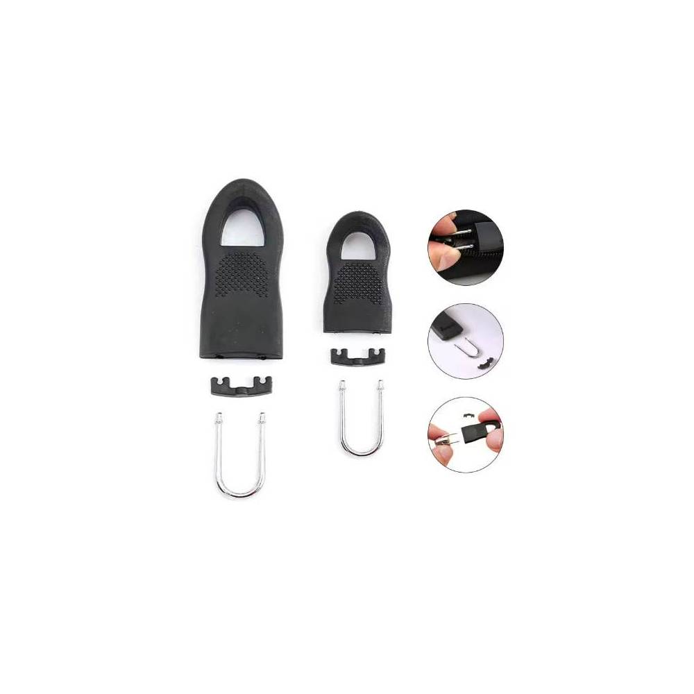 Replacement zipper puller 3.4 cm - black