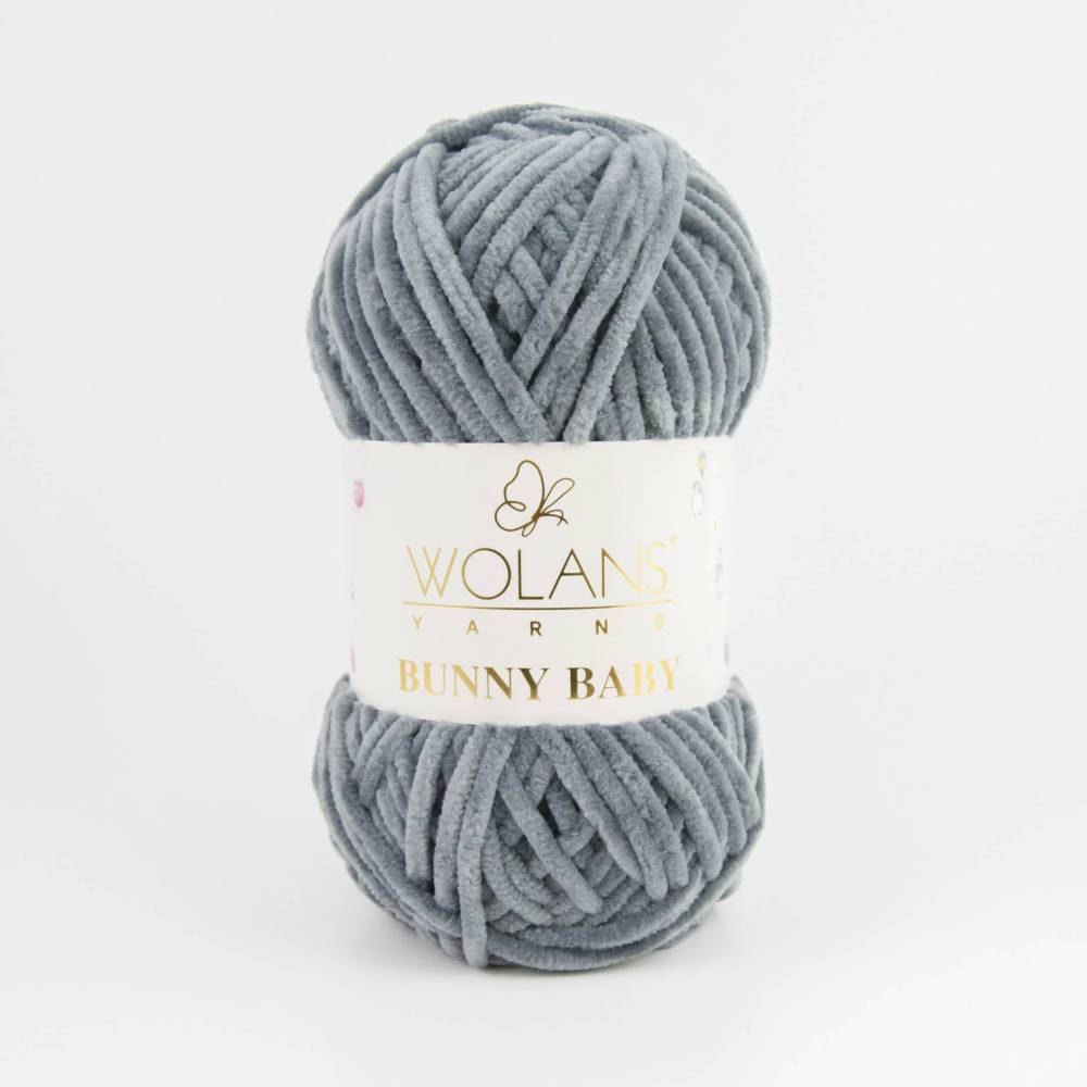 Пряжа Wolans Yarns Bunny Baby серый (10009)
