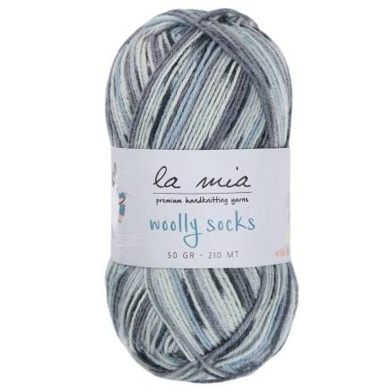 Пряжа носочная La Mia Woolly Socks мультиколор (L01)
