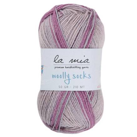 Пряжа шкарпеткова La Mia Woolly Socks мультиколор (L02)