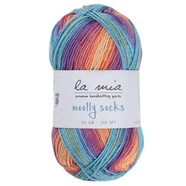 Sock yarn La Mia Woolly Socks multicolor (L07)