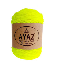 Polyester Soft Makrome AYAZ cord, neon yellow (1397)