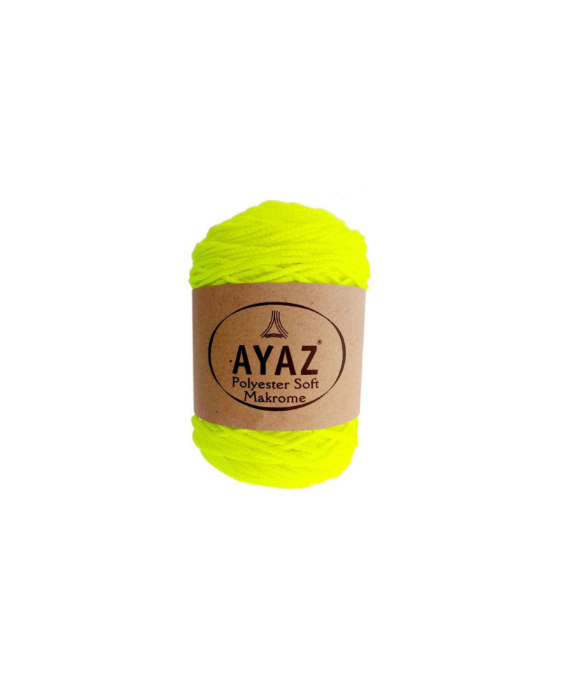 Polyester Soft Makrome AYAZ cord, neon yellow (1397) Polyester Soft Makrome AYAZ cord, neon yellow (1397)