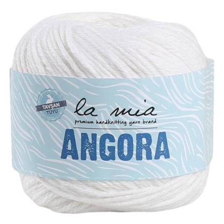 Пряжа La Mia Angora, белый (L001)