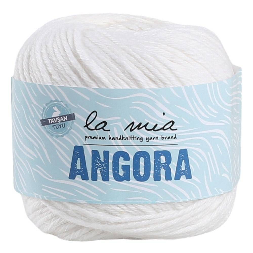 Пряжа La Mia Angora, белый (L001)