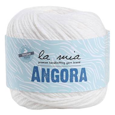 Пряжа La Mia Angora, белый (L001)