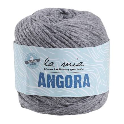 Пряжа La Mia Angora, серый (L134)