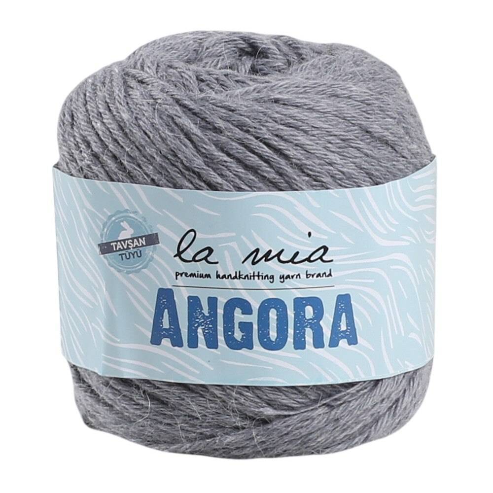Пряжа La Mia Angora, серый (L134)