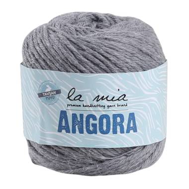 Пряжа La Mia Angora, серый (L134)