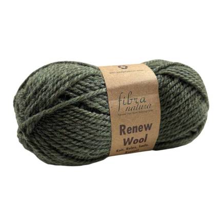 Renew Wool Fibranatura yarn, dark green (107)