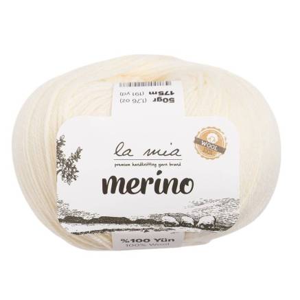 Пряжа мериносовая шерсть La Mia Merino, кремовый (L081)