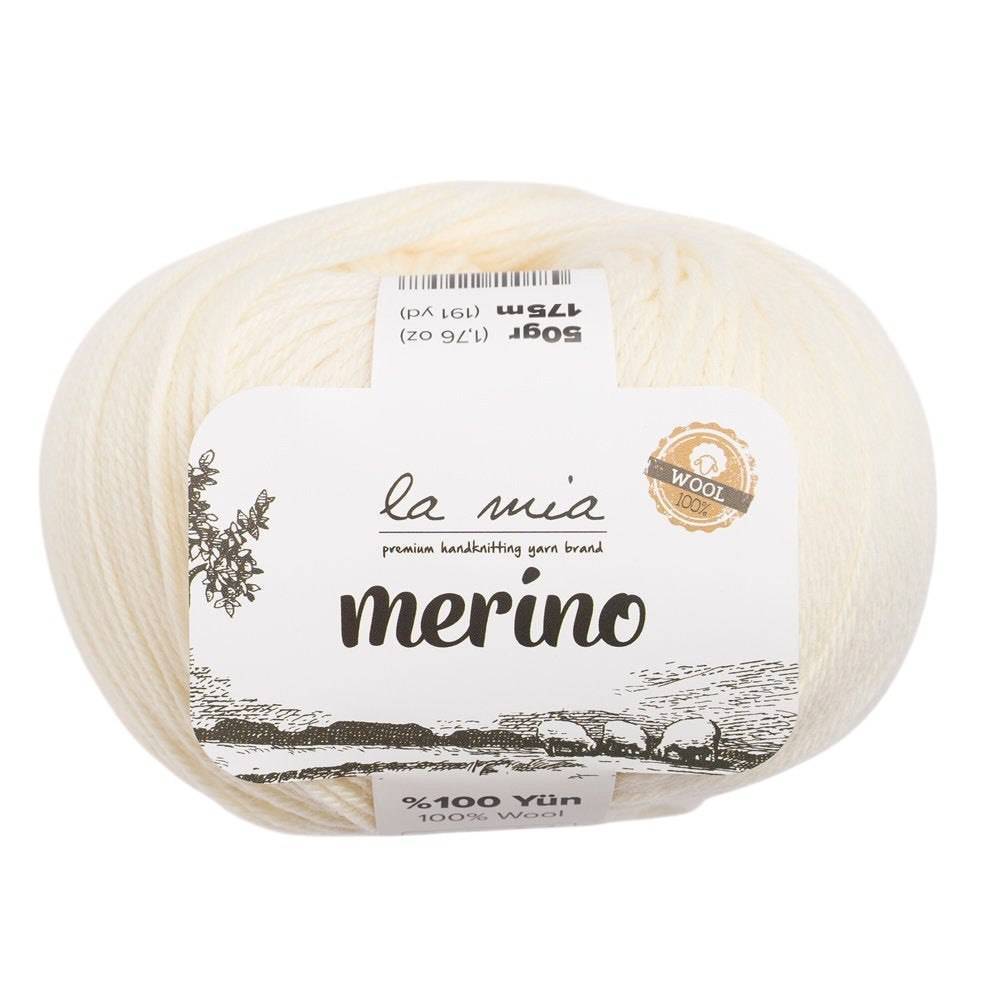Merino wool yarn La Mia Merino, cream (L081) Merino wool yarn La Mia Merino, cream (L081)