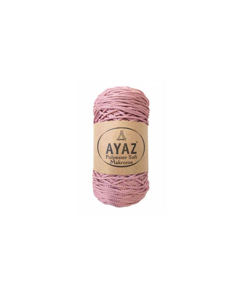 Polyester Soft Makrome AYAZ cord, dried rose (1275) Polyester Soft Makrome AYAZ cord, dried rose (1275)
