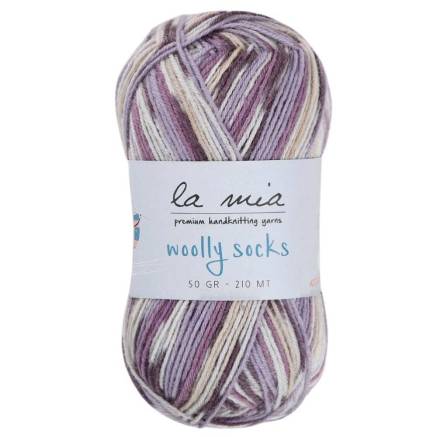 Пряжа шкарпеткова La Mia Woolly Socks мультиколор (L08)